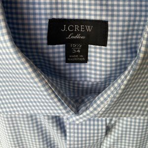Jcrew mens Ludlow Dress shirt 15 1/2 neck, 34 inch sleeve. Freshly drycleaned